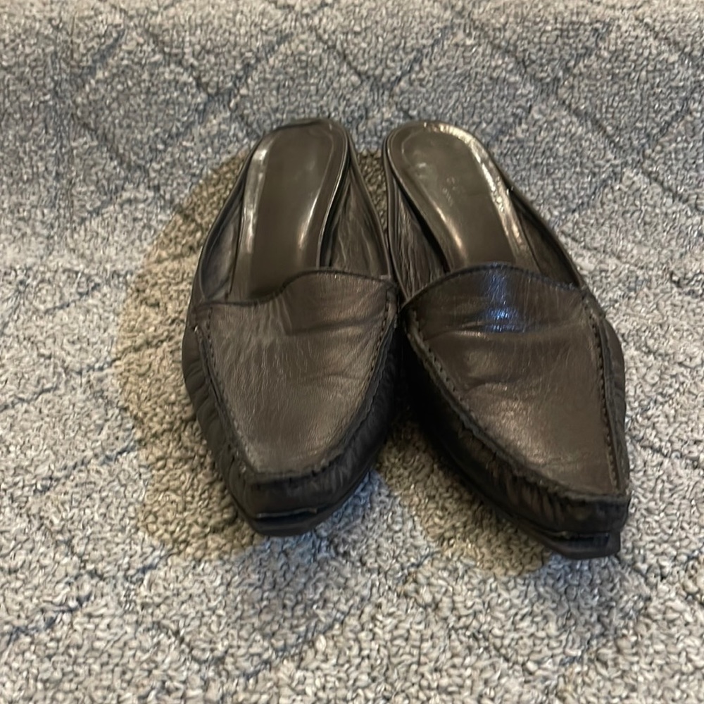 Gianna Meliani Black Leather mule